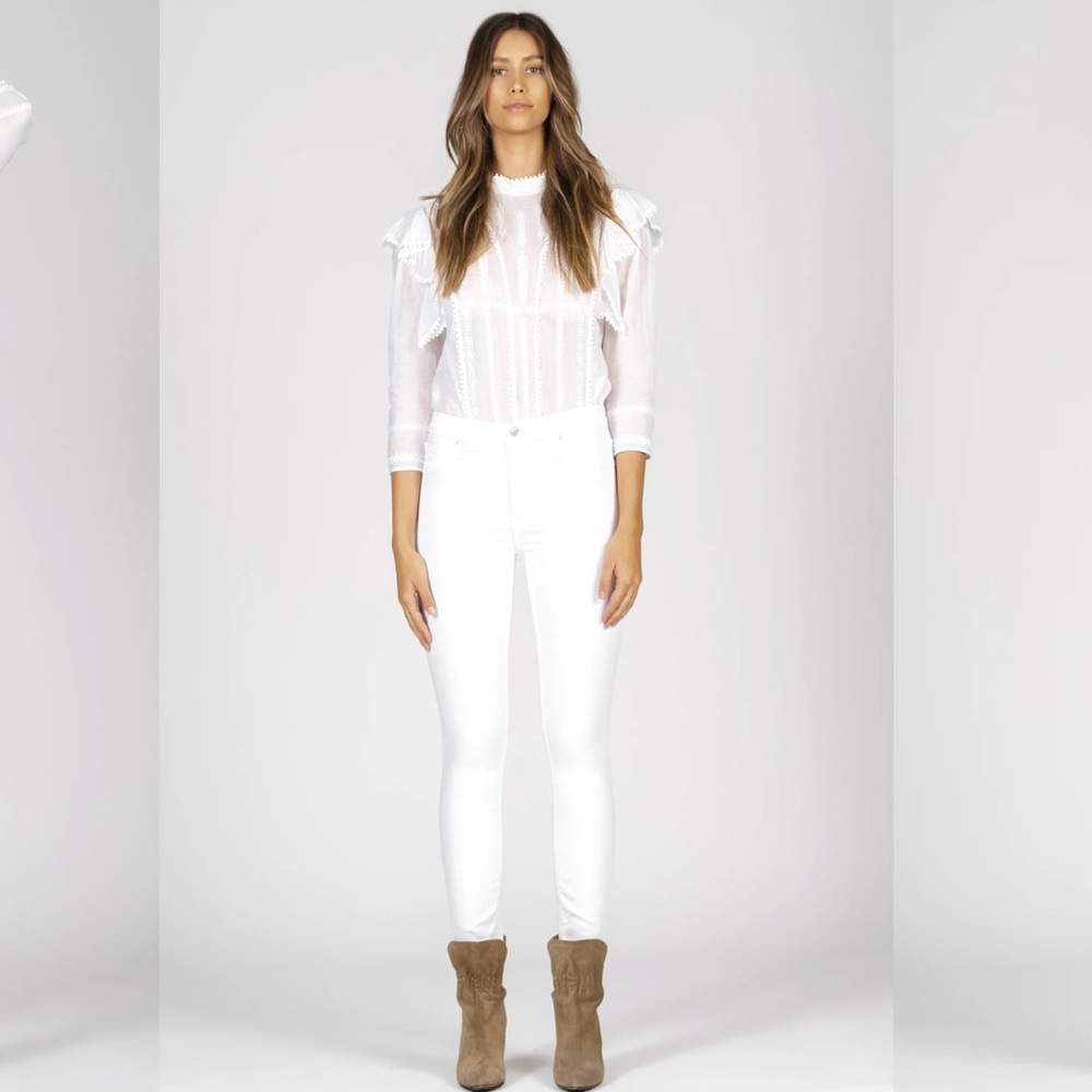 Black Orchid White skinny jeans